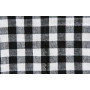 Nappe à carreaux 10x10mm tissu coton 999 Noir 140cm - 50cm