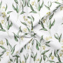Gütermann Ring a Roses - Le plus beau tissu en coton 05-800 blanc avec des fleurs 145cm - 50cm