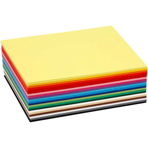 Papier Cartonné Colortime, A2, 420x600 mm, 180 gr, Couleurs Assorties, 20  Flles Ass.