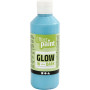 Glow in the Dark, bleu clair fluorescent, 250 ml/ 1 flacon