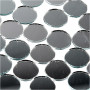 Tesselles de mosaïques miroirs, rond, d 18 mm, ép. 2 mm, 400 pièce/ 1 Pq.