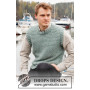 Winter Rapids Slipover by DROPS Design - Patron de gilet à tricoter taille. S-XXXL
