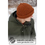 Pumpkin Patch Hat by DROPS Design - Patron de tricot pour chapeau taille. S/M - L/XL