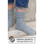 Shadow Spin par DROPS Design - Modèle de chaussettes à tricoter taille 38/40 - 44/46