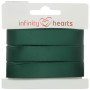Infinity Hearts Ruban Satin Double Face 15mm 593 Vert army - 5m