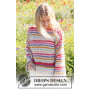 Candy Stripes by DROPS Design - Patron de tricot pour chemisier taille XS - XXL
