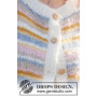 Pastel Spring Cardigan by DROPS Design - Patron de tricot pour cardigan taille S - XXXL