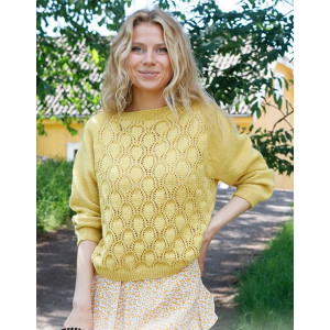 Queen Bee by DROPS Design - Patron de tricot pour chemisier taille S - XXXL