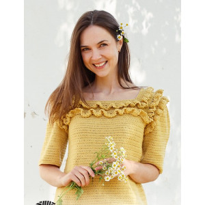 Summer Date by DROPS Design - Patron de chemisier au crochet taille S - XXXL S - XXXL
