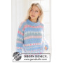 Mixed Berries Sweater by DROPS Design - Patron de tricot pour chemisier taille. XS - XXXL