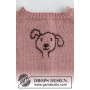 Woof Woof Sweater by DROPS Design - Patron de tricot pour pull-over bébé taille 0/1 mois - 3/4 ans