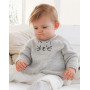 Meow Meow Sweater by DROPS Design - Patron de tricot pour pull-over bébé taille 0/1 mois - 3/4 ans