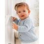 Dream in Blue Cardigan by DROPS Design - Patron de tricot pour veste de bébé taille 0/1 mois - 3/4 ans