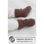 Chocolate Toes by DROPS Design - Modèle de chaussettes pour bébé à tricoter de 0/1 mois à 3/4 ans