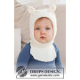 Sweet Teddy Balaclava by DROPS Design - Cagoule pour bébé Patron de tricot taille 1/3 mois - 3/4 ans
