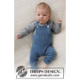 Afternoon Playdate by DROPS Design - Pantalon bébé avec bretelles Patron de tricot Taille Prématuré - 3/4 ans