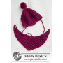 Baby Plum by DROPS Design - Patron de tricot pour bonnet et bavoir Taille 1/3 mois - 3/4 ans