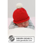 Itsy Bitsy Santa by DROPS Design - Patron de tricot pour bonnet de Père Noël taille Prématuré -3/4 ans