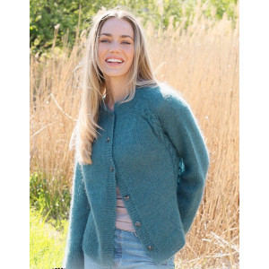 Cabled Bliss Cardigan by DROPS Design - Patron de tricot pour cardigan taille S - XXXL