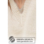 Country Cream by DROPS Design - Patron de tricot pour chemisier taille. S - XXXL