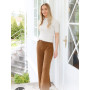 Comfy Caramel Trousers by DROPS Design - Pantalons Taille du patron de tricot S - XXXL