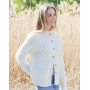 Snowy Bee Cardigan par DROPS Design - Patron de tricot pour cardigan taille S - XXXL