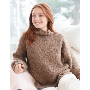 Walnut Wonder by DROPS Design - Patron de tricot pour chemisier taille S - XXXL