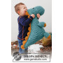 Dino Cuddles by DROPS Design - Motif de crochet Dino 48x48 cm