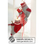 Chaussettes de l'Avent par DROPS Design - Patron de Chaussettes Noël Tricotées 
