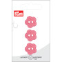 Prym Bouton en plastique Fleur Rose 18mm - 3 pcs
