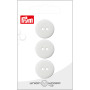 Prym Bouton plat en plastique blanc 20mm - 3 pcs