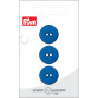 Prym Bouton plat en plastique bleu 18mm - 3 pcs
