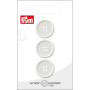 Prym Bouton en Plastique Blanc 20mm - 3 pièces