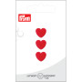 Bouton en plastique Prym Heart Red 12mm - 3 pcs