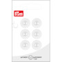 Prym Bouton en Plastique Blanc 15mm - 6 pièces