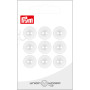 Prym Bouton en Plastique Blanc 14mm - 9 pièces