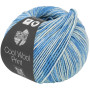 Lana Grossa Cool Wool Fil 6523 Bleu Néon / Bleu Doux