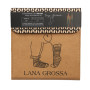 Lana Grossa Set d'aiguilles à bas de luxe en bois 15 cm