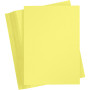 Papier Cartonné Coloré, jaune clair, A4, 210x297 mm, 180 gr, 100 flles/ 1 Pq.