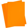 Papier Cartonné Coloré, orange, A4, 210x297 mm, 180 gr, 100 flles/ 1 Pq.