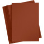 Papier Cartonné Coloré, brun foncé, A4, 210x297 mm, 180 gr, 100 flles/ 1 Pq.