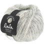 Lana Grossa Lala Berlin Smoothy Fil 09 Blanc Naturel/Gris Clair