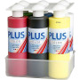 Peinture Acrylique Plus Color, couleur primaire, 6x250 ml/ 1 Pq.