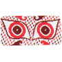 Queen's Embroidery kit de broderie - Athene glasses case red 10 x 17 cm - Design by Queen Margrethe II