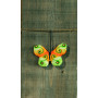 Kit de broderie Permin Papillon vert clair 9x6cm