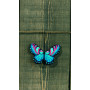 Permin Kit de broderie Papillon bleu 9x6cm