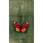 Kit de broderie Permin Papillon rouge 9x6cm