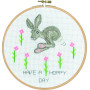 Kit de broderie Permin Have a happy day Ø18