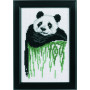 Permin Kit de broderie Panda 14x19cm
