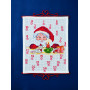 Permin Kit de broderie Père Noël et Souris 38x46cm